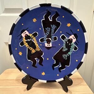 Vintage Berryware "Rockin' Rabbis" Serving Plate / Seder Platter - Whimsical